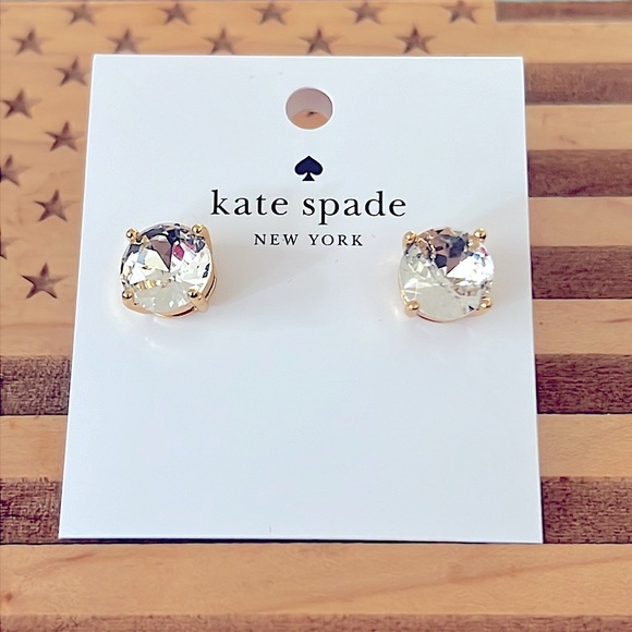 KATE SPADE • Crystal Clear Sparkling Gumdrop Stud Earrings - Picture 5 of 5